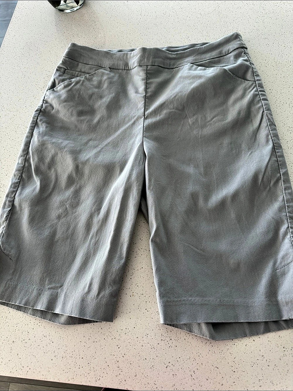 Tribal Pull-On Shorts Bermuda Shorts Gray Size 8